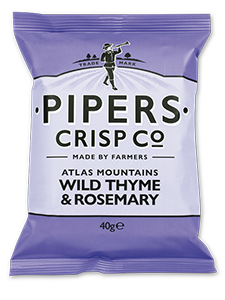 Pipers Crisps WILD THYME & ROSEMARY 40 g